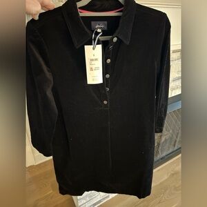 Women’s Joules Stella black corduroy dress size 4 New
